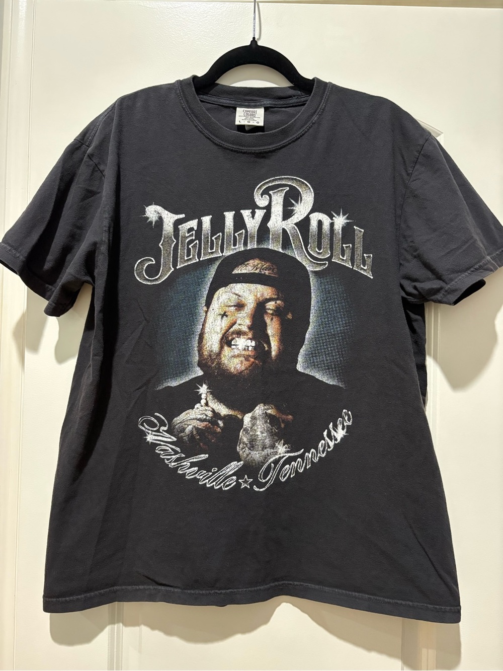 Jelly Roll Beautifully Broken Tour 2024 Comfort Colors Graphic Tee Large